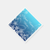 Serviette En Papier Arctic Froid Snowdrift Personnalisé (Coin)