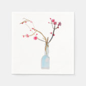 Serviette En Papier Ardoise en sakura cerise en fleurs (Devant)