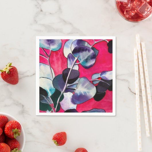 Serviette En Papier Ardoise feuille gomme (En situation)