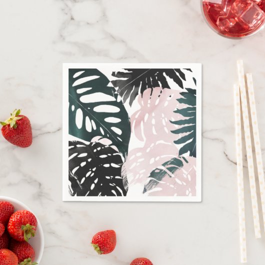 Serviette En Papier Arêtes de palme Paradise (En situation)