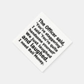 Serviette En Papier Argent de caution (Coin)