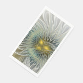 Serviette En Papier Argent d'or Imaginaire Fractal abstrait Art (Coin)