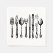 Serviette En Papier argenterie victorienne (Devant)