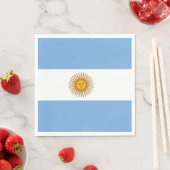 Serviette En Papier Argentine drapeau Papier Napkin (En situation)