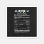 Serviette En Papier Argentine Peuple Patrimoine Descent Nutr argentin (Devant)