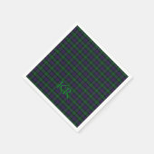 Serviette En Papier Argyll District Tartan avec monogramme / initiales (Coin)