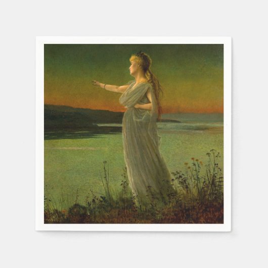 Serviette En Papier Ariane à Naxos John Atkinson Grimshaw (Devant)