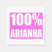 Serviette En Papier Arianna nom 100 pour cent (Devant)