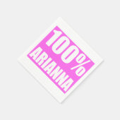 Serviette En Papier Arianna nom 100 pour cent (Coin)