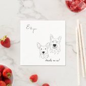 Serviette En Papier Ariel Mariage Cocktail serviettes (En situation)