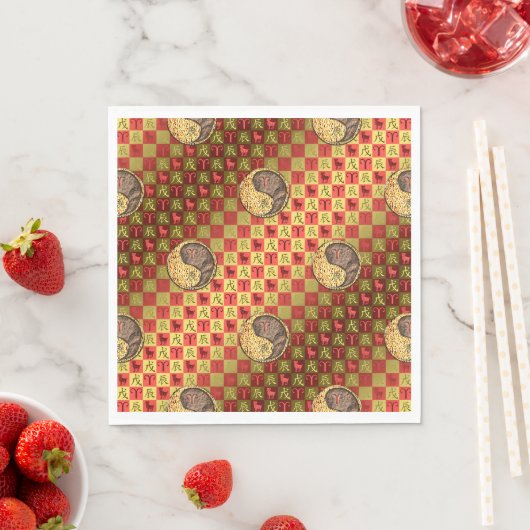 Serviette En Papier Aries & Earth Dragon (En situation)