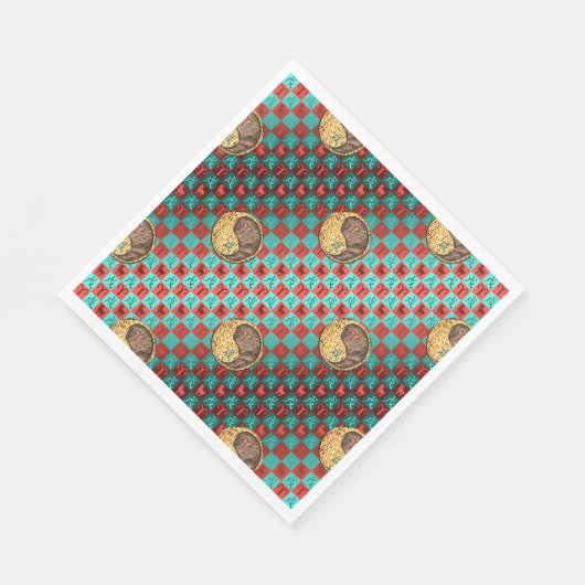 Serviette En Papier Aries et Earth Dog (Coin)