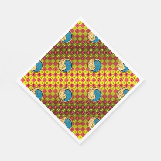 Serviette En Papier Aries et singe de l'eau (Coin)