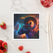 Serviette En Papier Aries Zodiac Star Sign - Vivid Artistic Napkins (En situation)