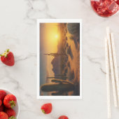 Serviette En Papier Arizona Cactus Sunset Desert (En situation)