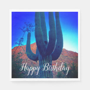 Serviette En Papier Arizona Sud-ouest Joyeux anniversaire