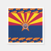 Serviette En Papier Arizonan Flag & Seal, Flag of Arizona (Devant)