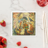 Serviette En Papier Arlequin (En situation)