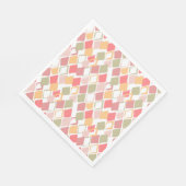 Serviette En Papier Arlequin motif en popsicles couleurs d'été (Coin)