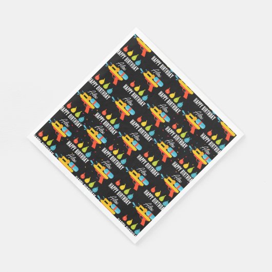 Serviette En Papier Arme à eau et ballons fête d'été (Coin)