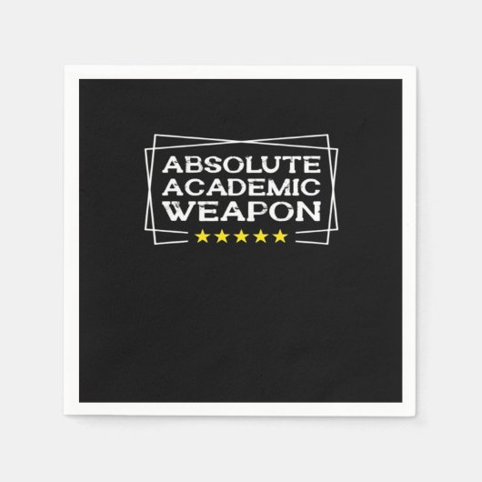 Serviette En Papier Arme universitaire absolue Chill classique (Devant)