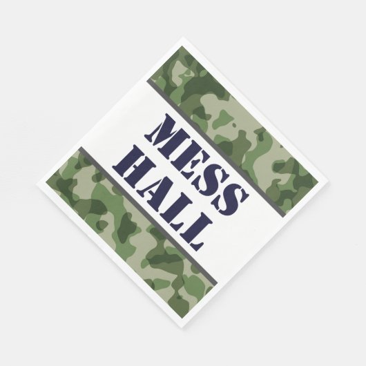 Serviette En Papier Armée Mess Hall militaire fête d'anniversaire (Coin)