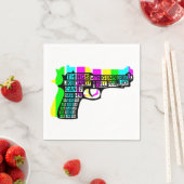 Serviette En Papier Armes et bonbons (En situation)