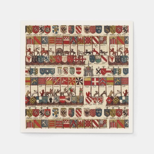 Serviette En Papier Armoiries anciennes de Wallonie (Devant)