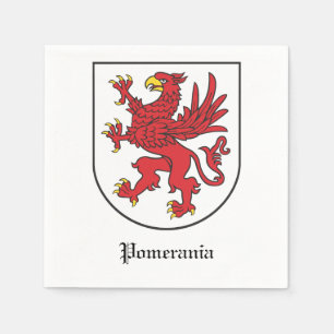 Serviette En Papier Armoiries de Poméranie Art majestueux du Griffon