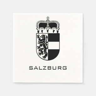 Serviette En Papier Armoiries de Salzbourg en monochrome Fine Art