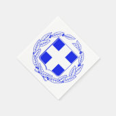 Serviette En Papier Armoiries grecques (Coin)