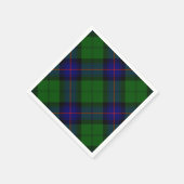 Serviette En Papier Armstrong tartan bleu et vert plaid (Coin)