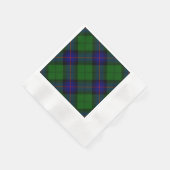 Serviette En Papier Armstrong tartan bleu et vert plaid (Coin)