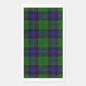 Serviette En Papier Armstrong tartan bleu et vert plaid (Devant)