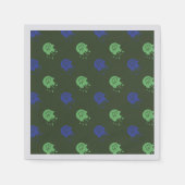 Serviette En Papier Army Green & Blue Painball Party (Devant)