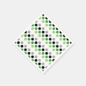 Serviette En Papier Aromantic Pride Drapeau Couleurs À petits pois (Coin)