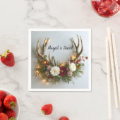 Serviette En Papier Arrangement Mariage Deer Antlers (En situation)