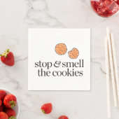 Serviette En Papier Arrêter et sentir les cookies (En situation)