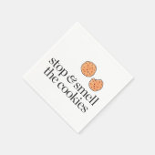 Serviette En Papier Arrêter et sentir les cookies (Coin)