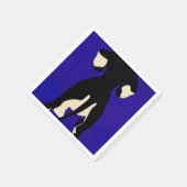 Serviette En Papier Arrière-plan bleu (Coin)