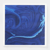 Serviette En Papier Arrière - plan bleu Cobalt (Devant)