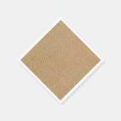 Serviette En Papier Arrière - plan Burlap rustique imprimé (Coin)