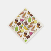 Serviette En Papier Arrière - plan de glace (Coin)