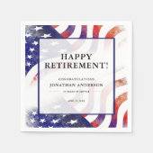 Serviette En Papier Arrière - plan du drapeau américain pour la fête d (Devant)