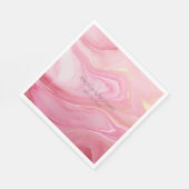 Serviette En Papier Arrière - plan en marbre rose (Coin)