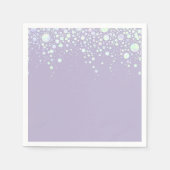 Serviette En Papier Arrière - plan - Étoiles de Parties scintillant de (Devant)