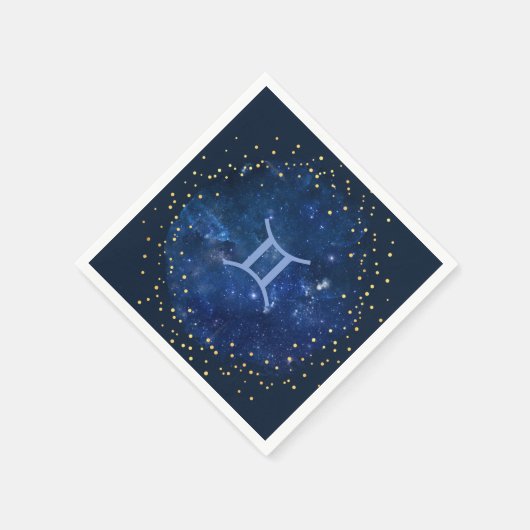 Serviette En Papier Arrière - plan Galaxy - Symbole Gemini (Coin)