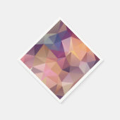 Serviette En Papier Arrière - plan jaune violet rose polygone. (Coin)