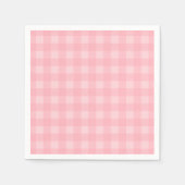 Serviette En Papier Arrière - plan Motif Retro Pink En vichy (Devant)