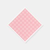 Serviette En Papier Arrière - plan Motif Retro Pink En vichy (Coin)